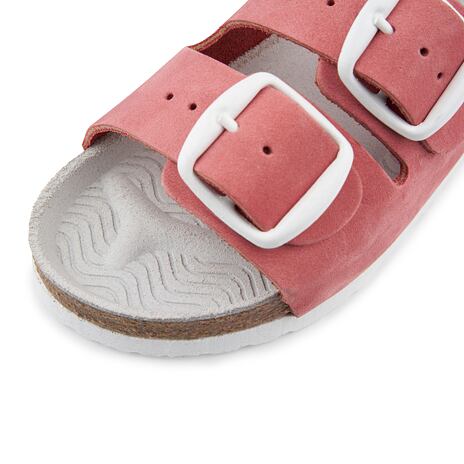 Kinder Ledersandalen aus Kork rosa