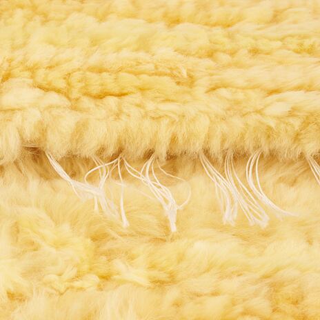 Tapis en laine Relugan, jaune naturel