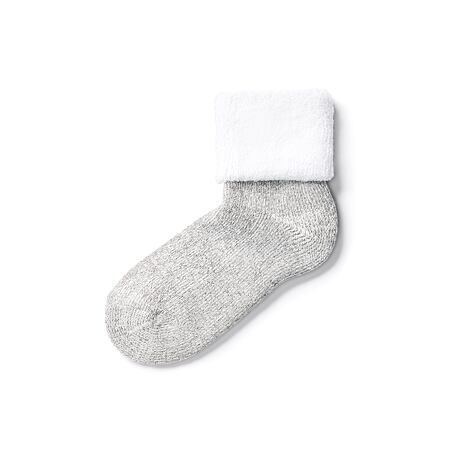 Schafwollsocken Merino Frottee weiß