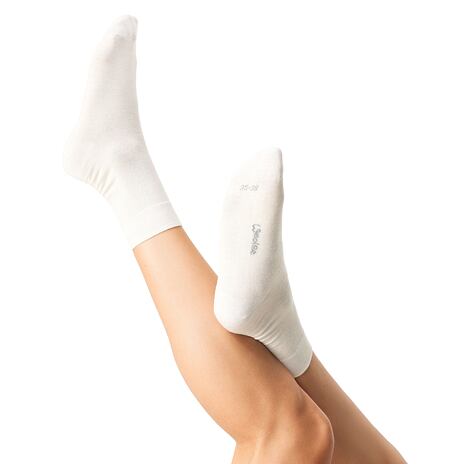 Chaussettes d'été Merino 2 paires blanches