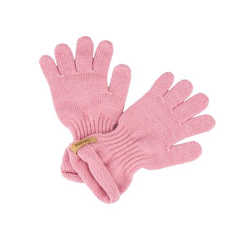 Kinderhandschuhe aus Wolle Merino Rosa