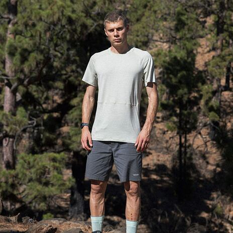 Pánské tričko Merino 200 Waffle Elevation SS Tee Icebreaker Aschen