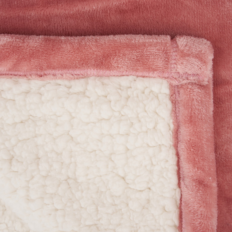 Mikroplüschdecke rosa