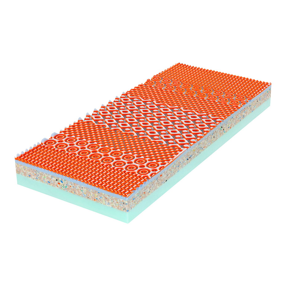 Oboustranná matrace s 3D profilací a ovčí vlnou