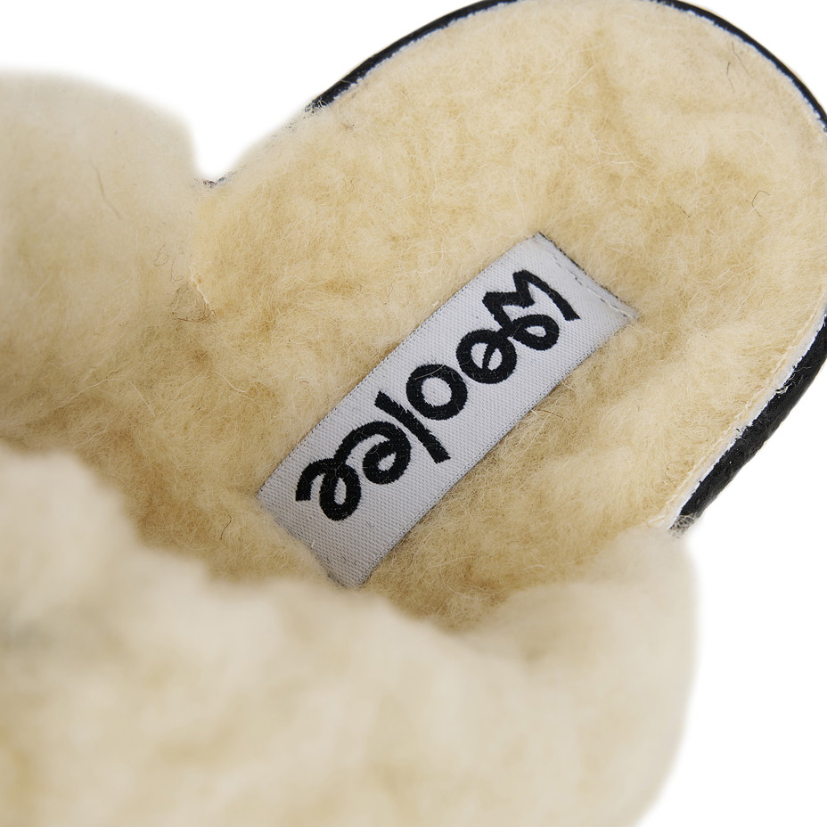 Dvojbalení dámských pantoflí na klínku s ovčí vlnou Merino