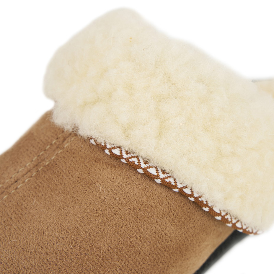 Dvojbalení dámských pantoflí na klínku s ovčí vlnou Merino