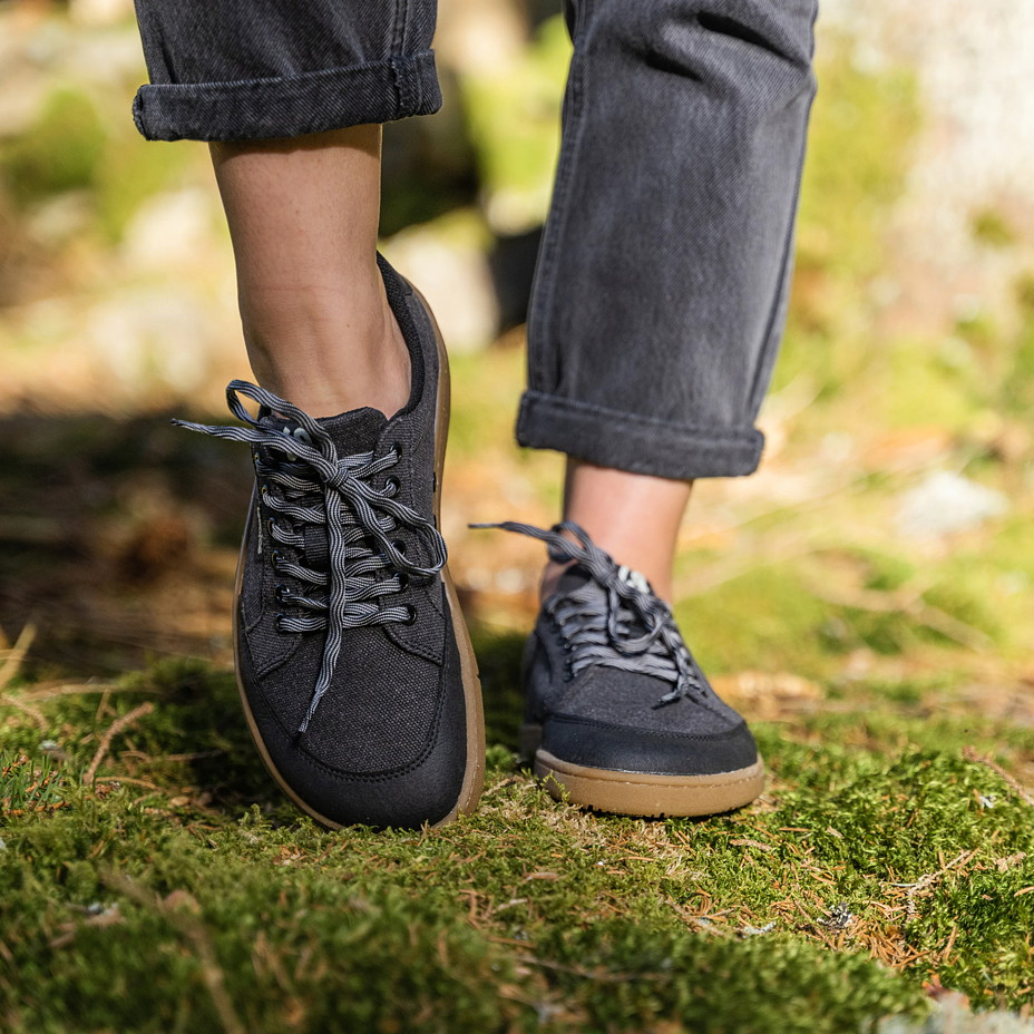 Dámske barefoot textilné tenisky Oxy čierna