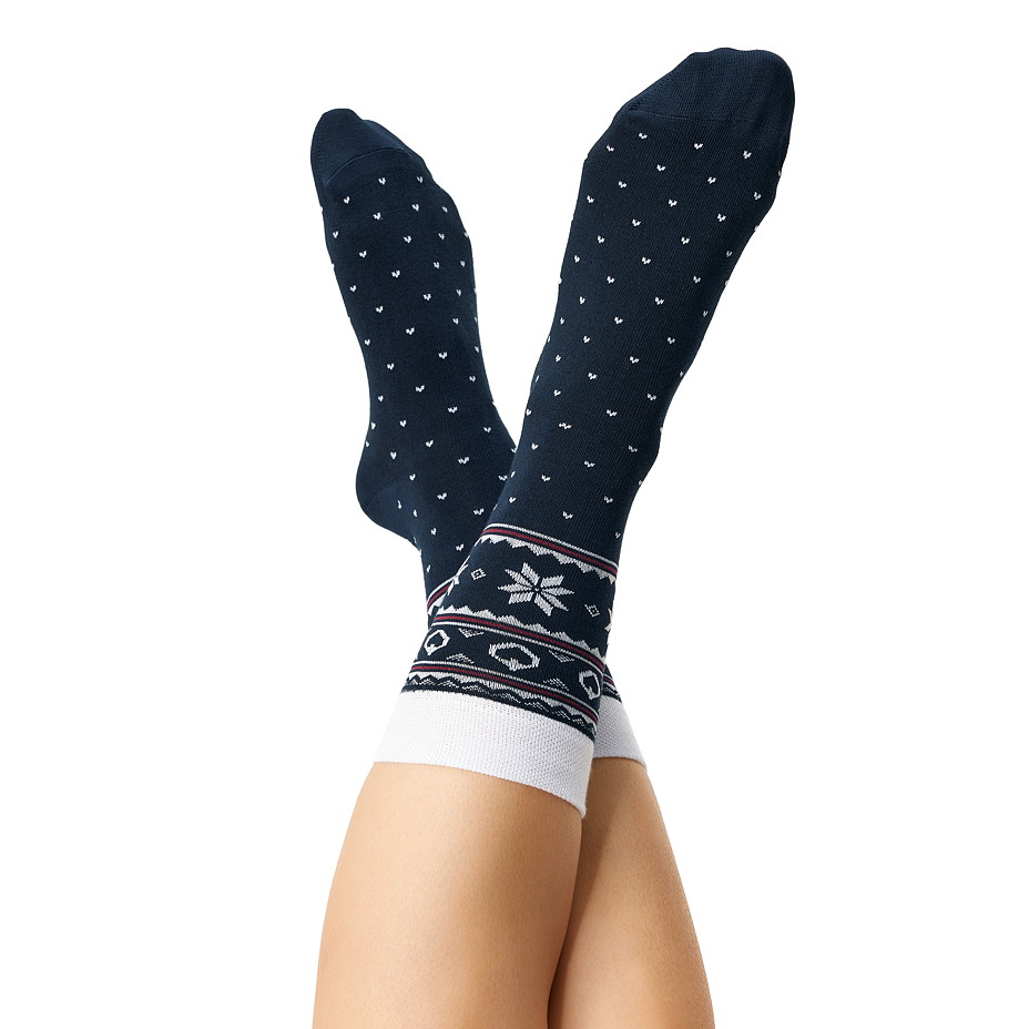 3 páry vánočních ponožek v dárkové krabičce