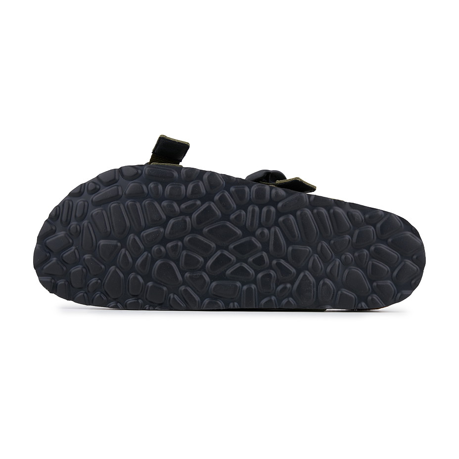 Mules homme en cuir avec semelle en liège Urban, vert