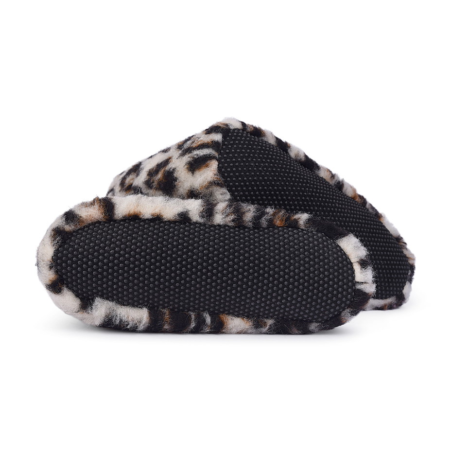 TV bačkory z Merino vlny leopard