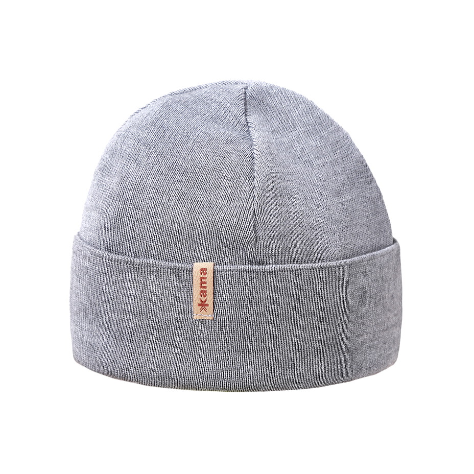 Kötött Merinó sapka Kama A153 - világosszürke