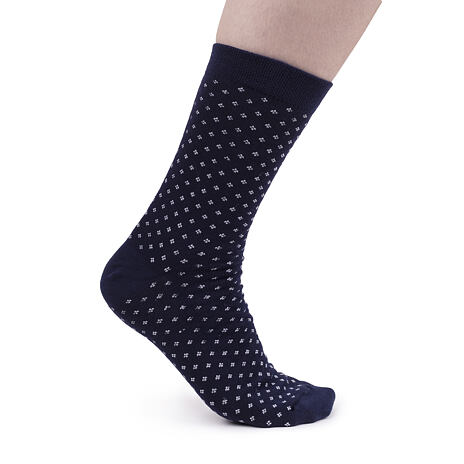 Baumwollsocken blaudruck