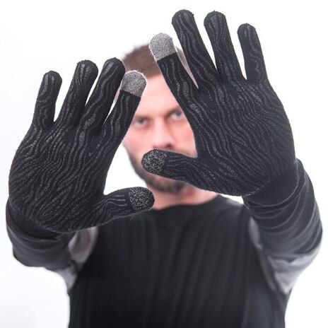 Gants en laine Sensor Merino noir