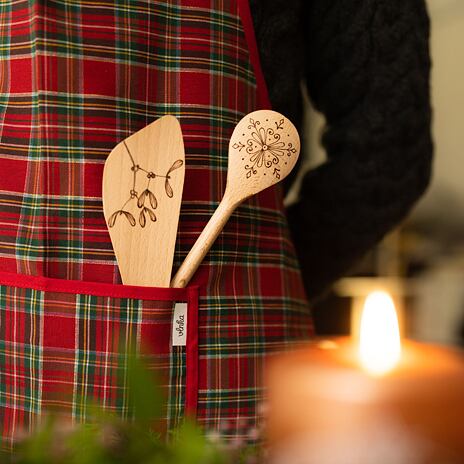 Rounded Wooden Spoon Snowflake