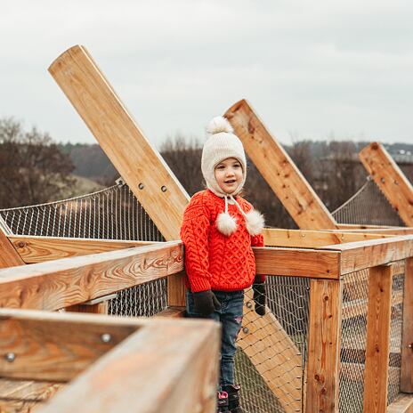 Ohrenfellmütze aus Wolle für Kinder Vlnka V19 beige