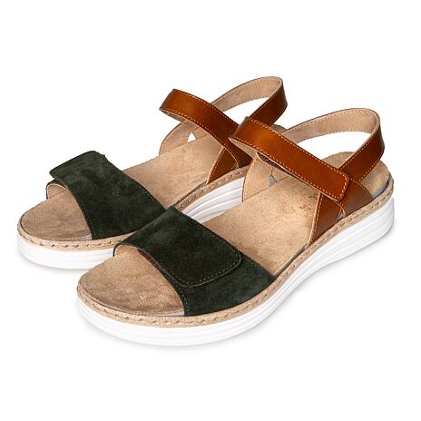 Women’s “Veronika“ Leather Sandals Green