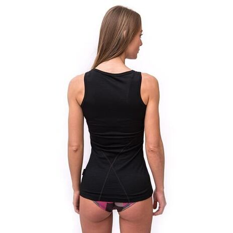 Women’s Sensor Merino Active Vest Top Black