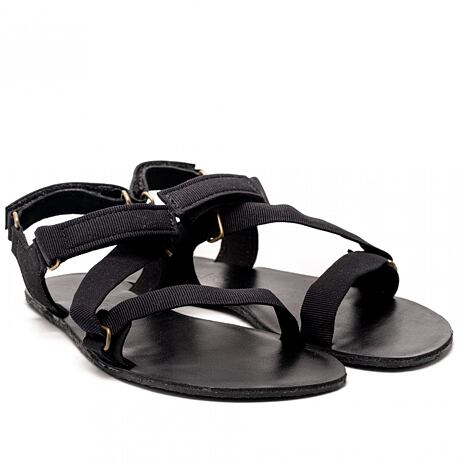 Lederen barefoot sandalen Flexi zwart