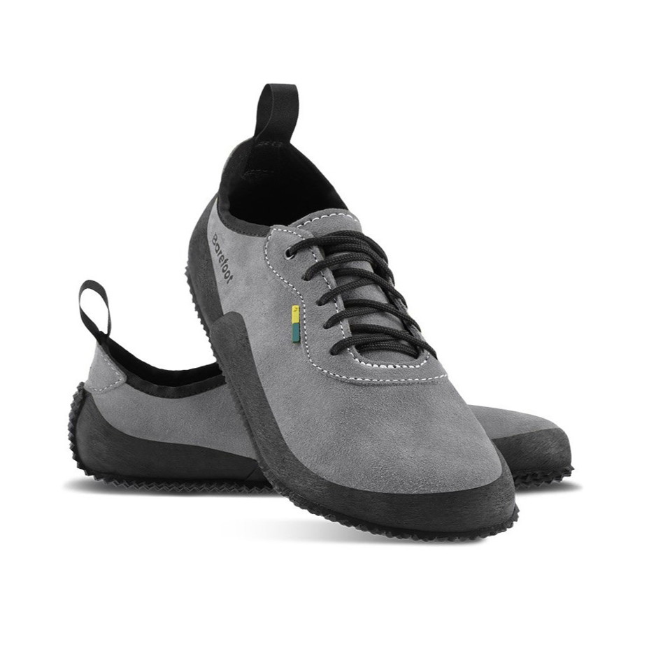 Be Lenka Trailwalker Leather Barefoot Shoes Grey
