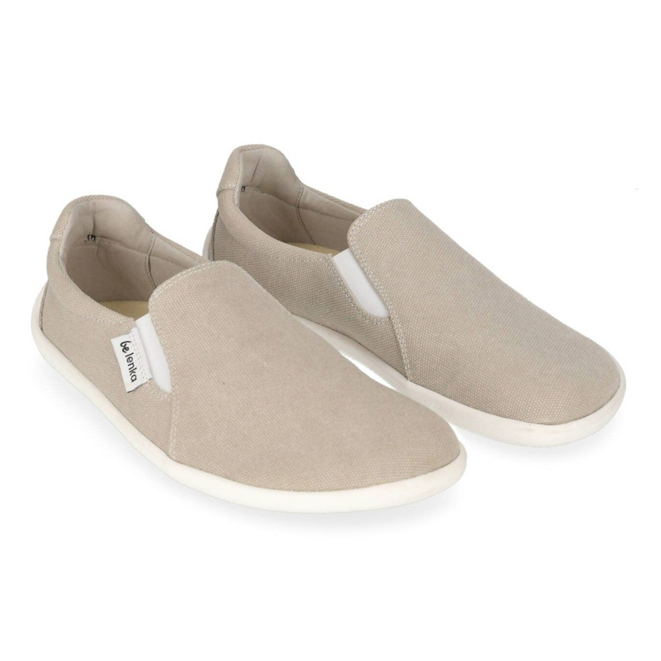 Încălțăminte de pânză barefoot Be Lenka "Eazy" - bej