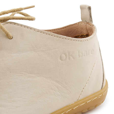 Lederschuhe barefoot für Damen "Olivia" beige