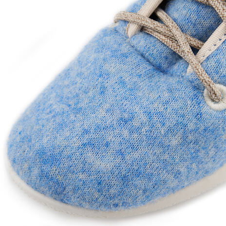 Wollen Woolee hoge sneakers blauw