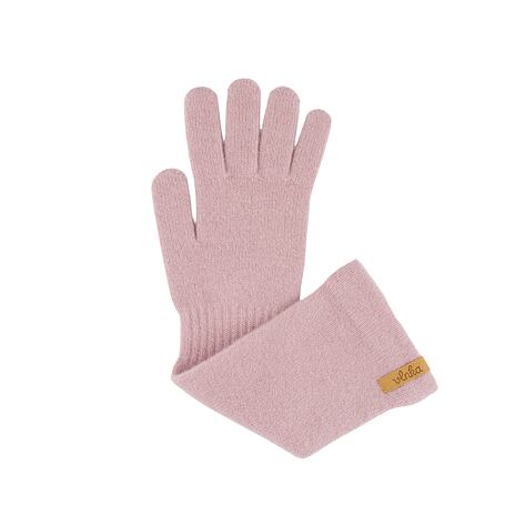 Guanti lunghi in lana e cashmere Vlnka R04 rosa