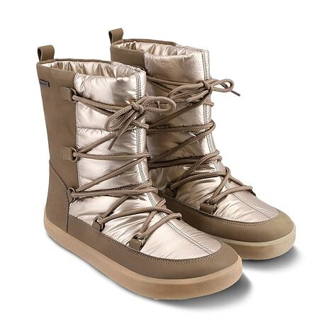 Women's Barefoot Snow Boots Be Lenka Snowfox Brown