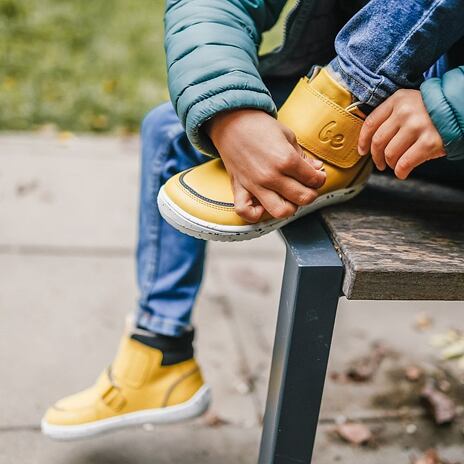 Kids’ Ankle Barefoot Shoes Be Lenka Panda Yellow