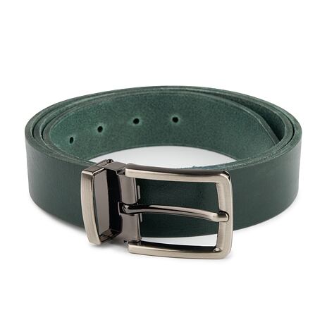 Leather belt green