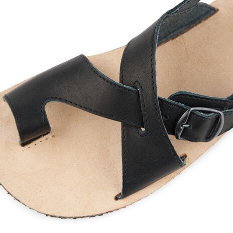 Sandales barefoot « Tony » en cuir noires