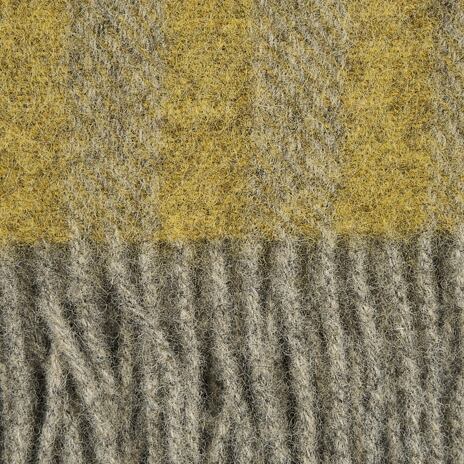 Sheep wool blanket rectangles yellow