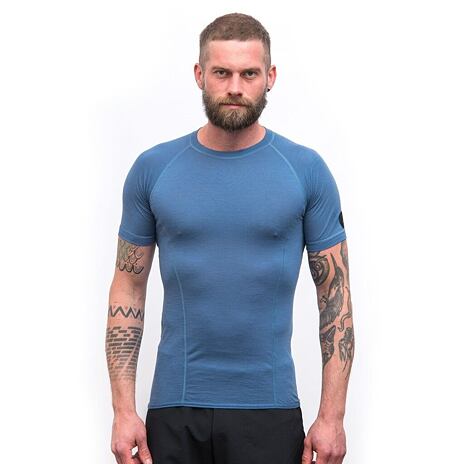 Functioneel heren T-shirt Sensor Merino Air riviera blauw