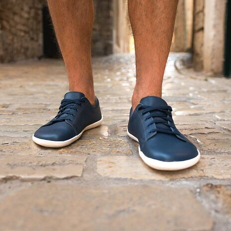 Ledersneaker barefoot "Prime" blau