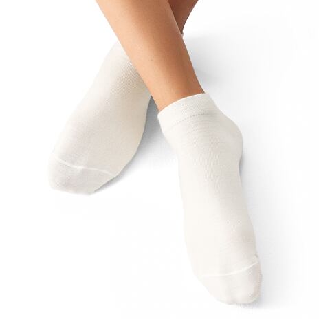 Chaussettes d'été Merino 2 paires blanches