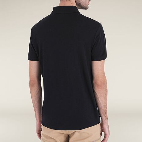 Pánské tričko Merino 150 Tech Lite SS Polo Icebreaker černá