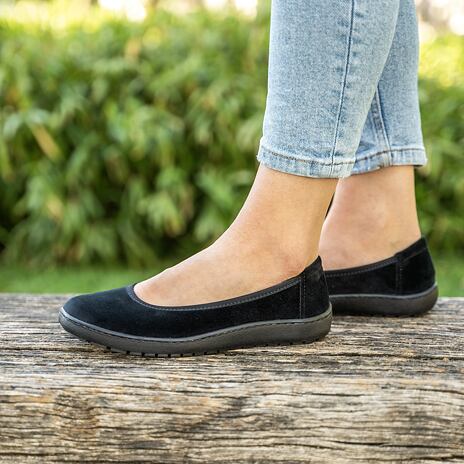 Dámské barefoot textilní baleríny Joli
 černá