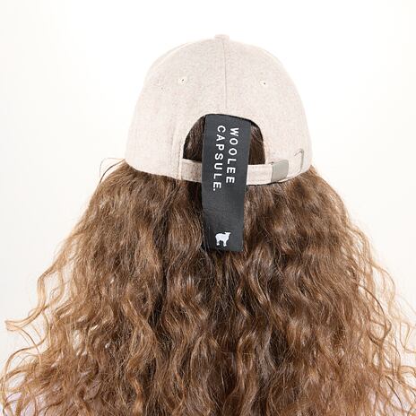 Merino Woolee Capsule wool cap beige/black