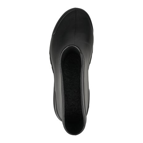Knöchelhohe Gummistiefel für Herren mit Woll-Innensohle schwarz