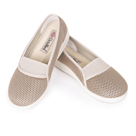 Ladies comfortable orthopedic Ballerinas - Beige