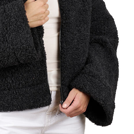 Women's wool jacket Alpini black