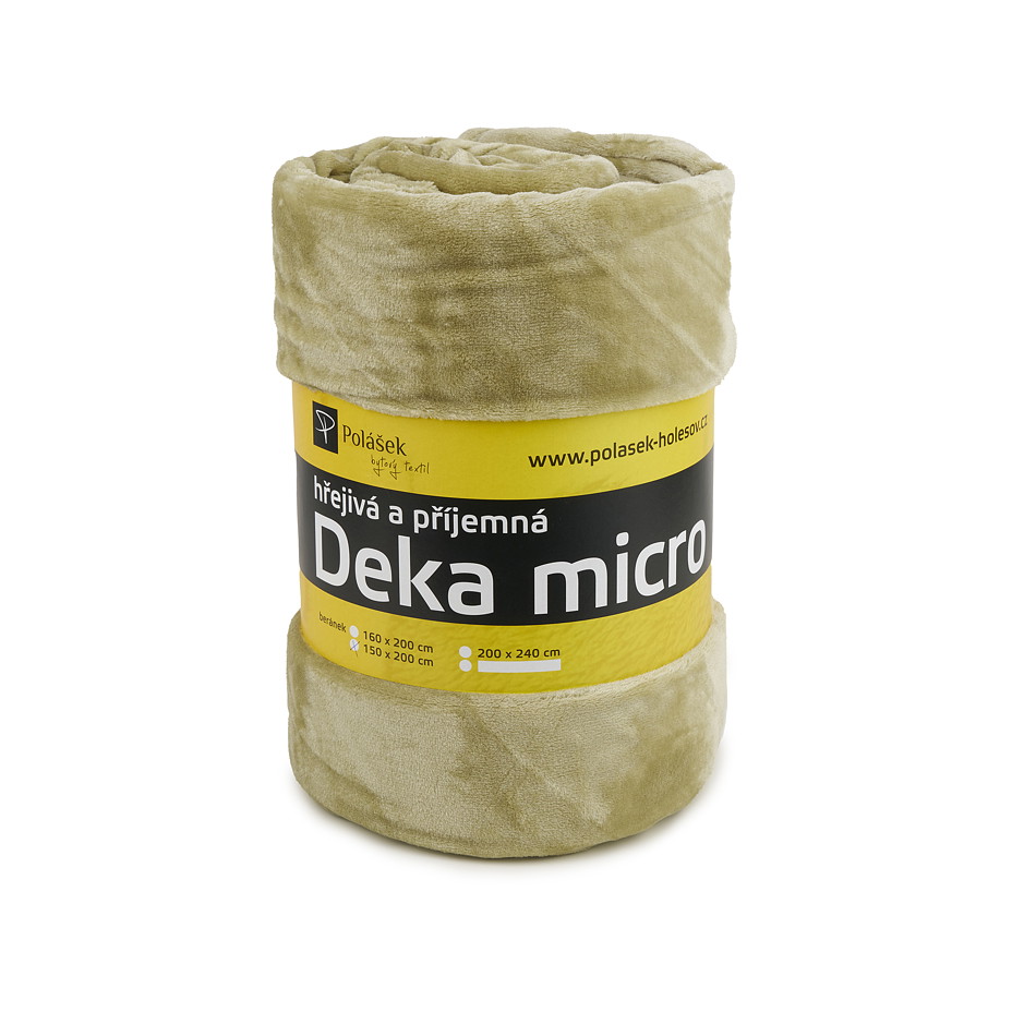 Mikroplüschdecke grün
