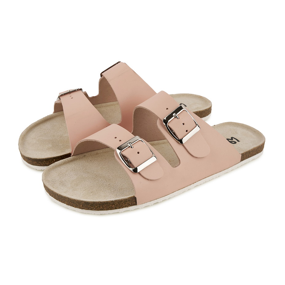 Dámské kožené barefoot nazouváky 
Julie růžová