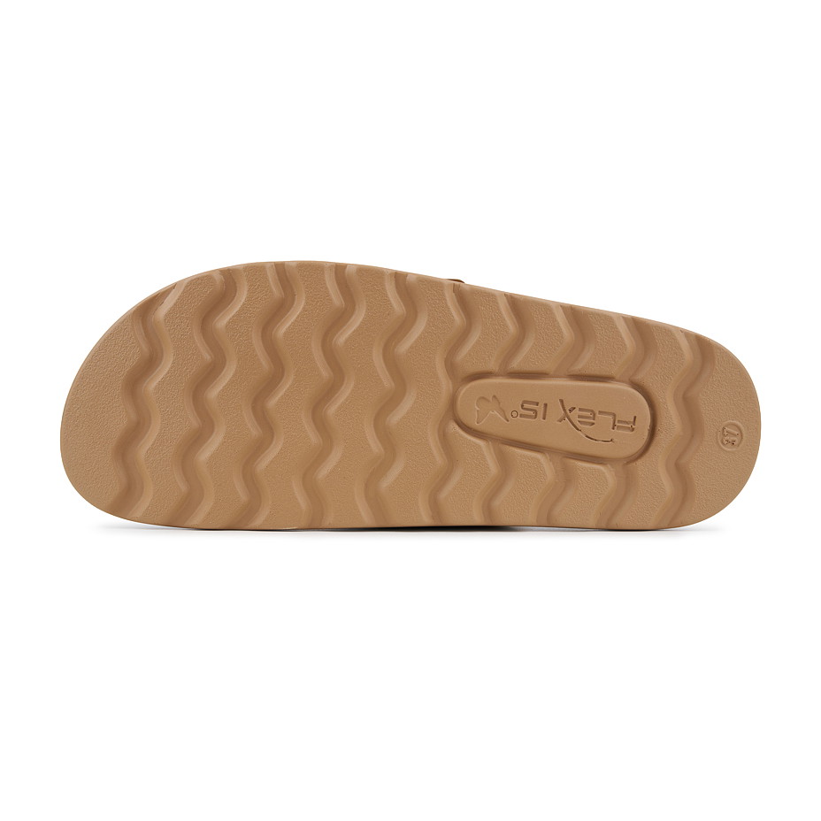 Women's leather slippers Lydia, brown