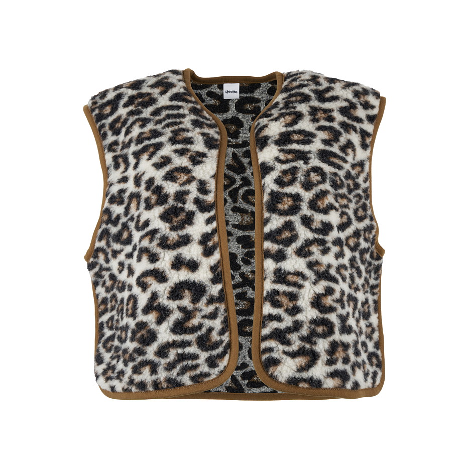 Damska wełniana kamizelka Camila, leopard