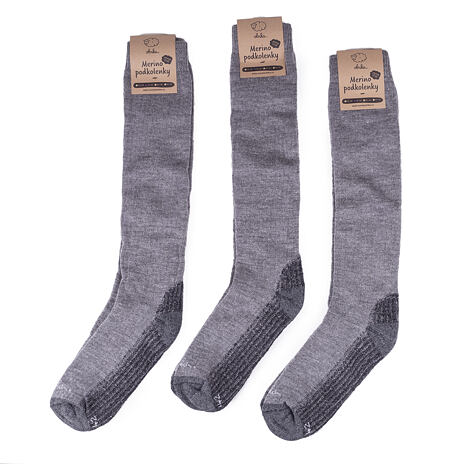 Wool Knee High Socks with Loose Top 3 pairs