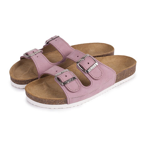 Women's “Linda“ Orthopaedic Cork Sliders Pink