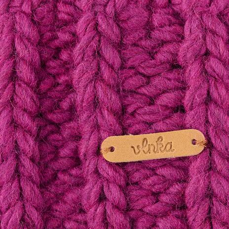 Wollmütze Vlnka V07 rosa