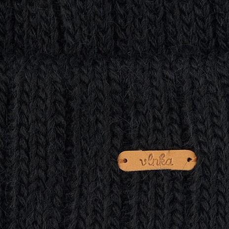 Wollmütze Vlnka V11 schwarz