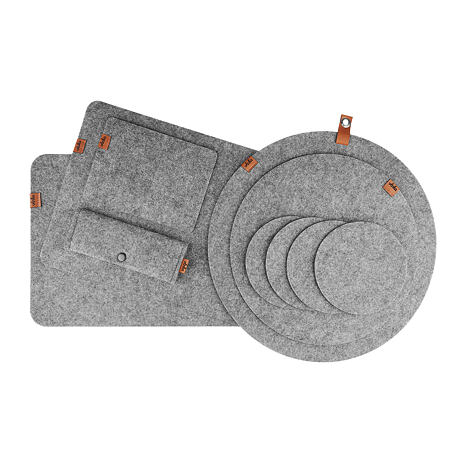 Vilten prikbord grijs